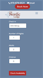 Mobile Screenshot of nordiclodgeofsteamboat.com